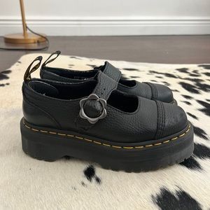 DR.MARTENS ADDINA FLOWER BUCKLE SHOES